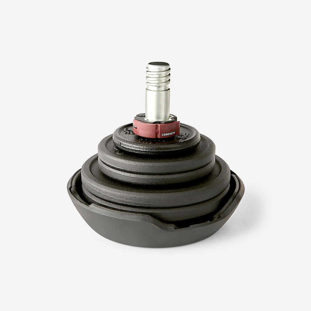 Prilagodljiva utež kettlebell 12-24 kg