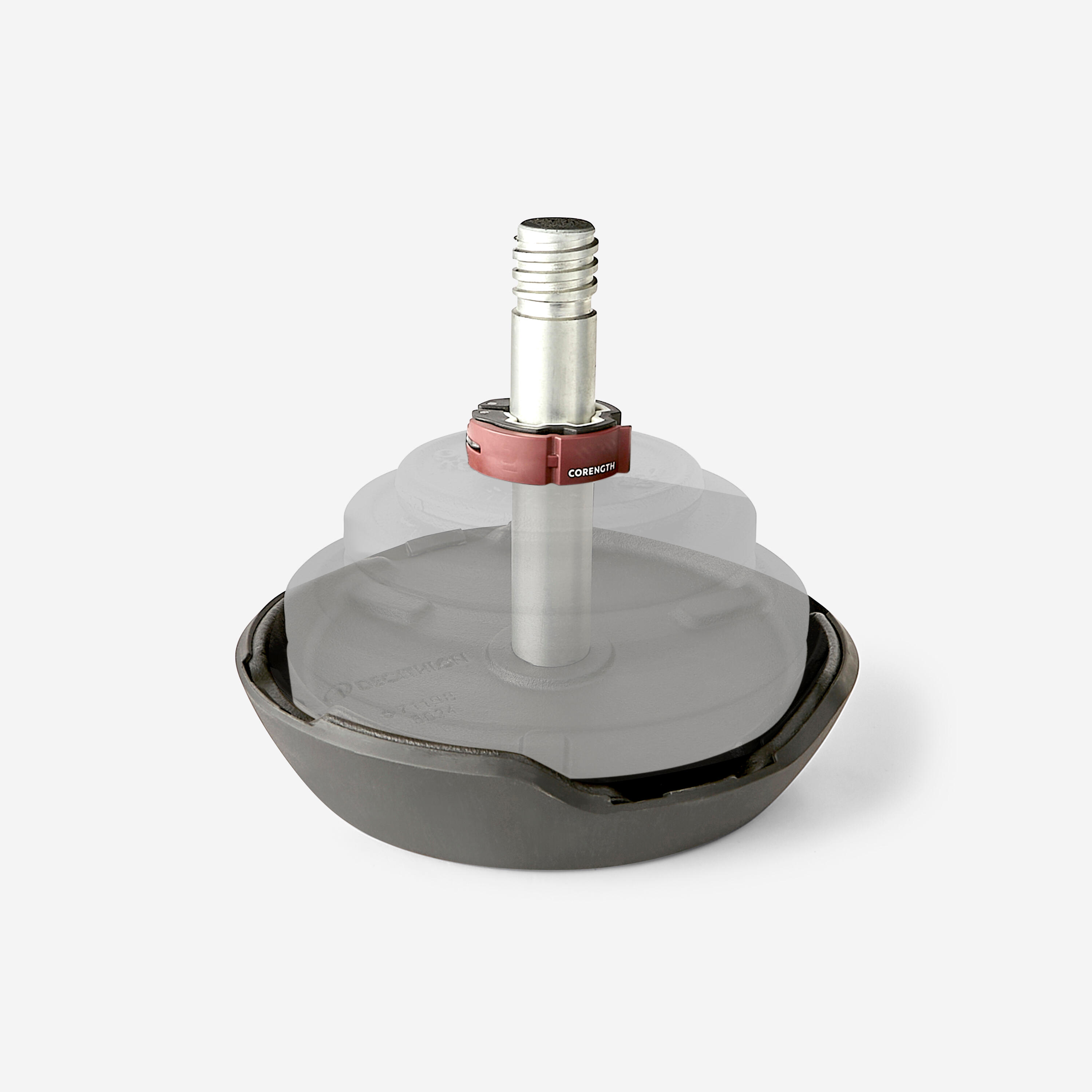 Kettlebell ajustable 12-24kg, base de 12kg, poids additionnels vendus séparément 4/17