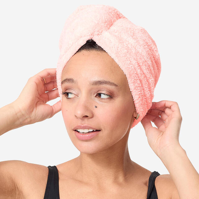 Haar-Handtuch Mikrofaser weich - hellrosa