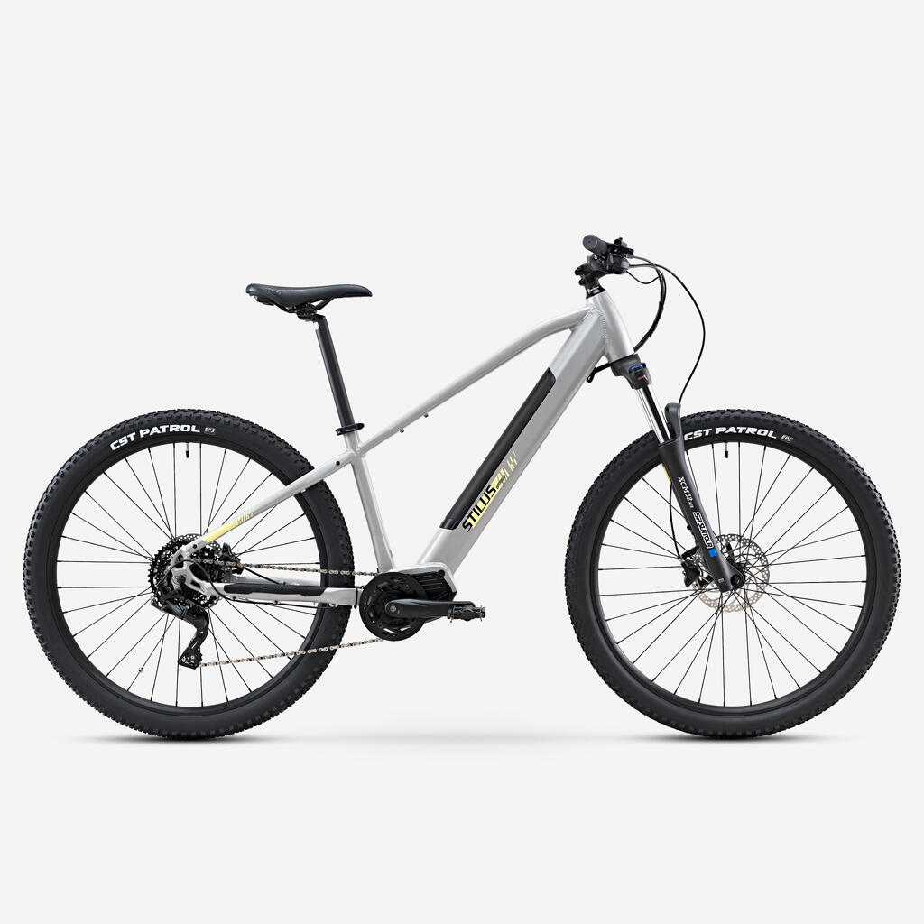 Svetlo sivo električno gorsko kolo STILUS OFFROAD