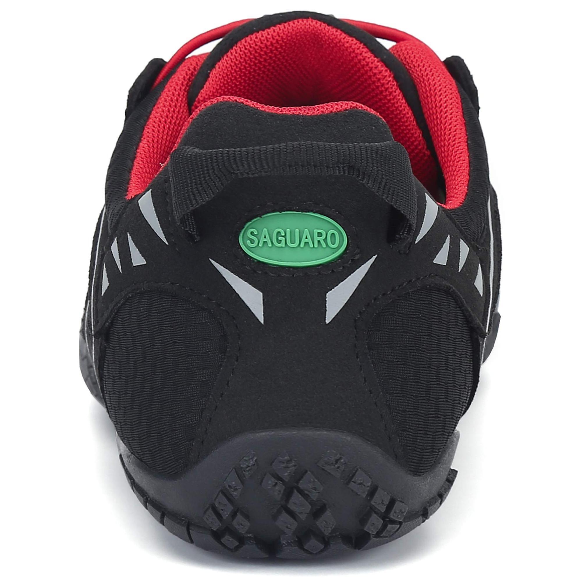 Zapatillas barefoot Adulto Saguaro Vitality IV negro rojo - CD 4/5