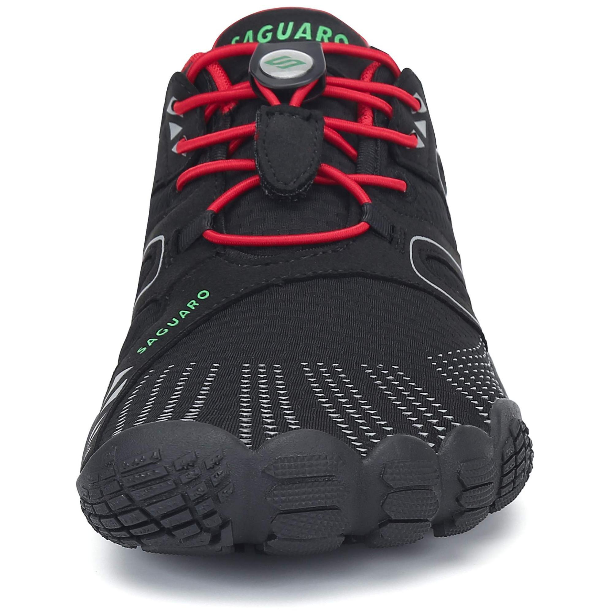 Zapatillas barefoot Adulto Saguaro Vitality IV negro rojo - CD 3/5