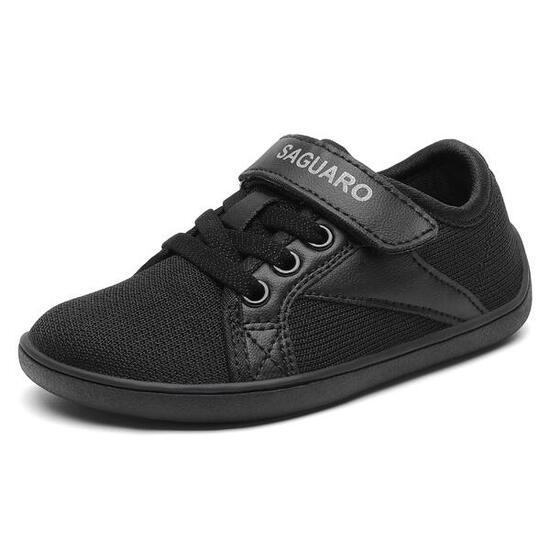 Zapatillas barefoot velcro Niños Saguaro Luck I negro del 24 al 36 - CD