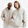 Sweatshirt com fecho mista, Elementals, bege