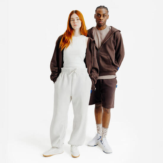 Felpa adulto ELEMENTALS con zip oversize pesante blu