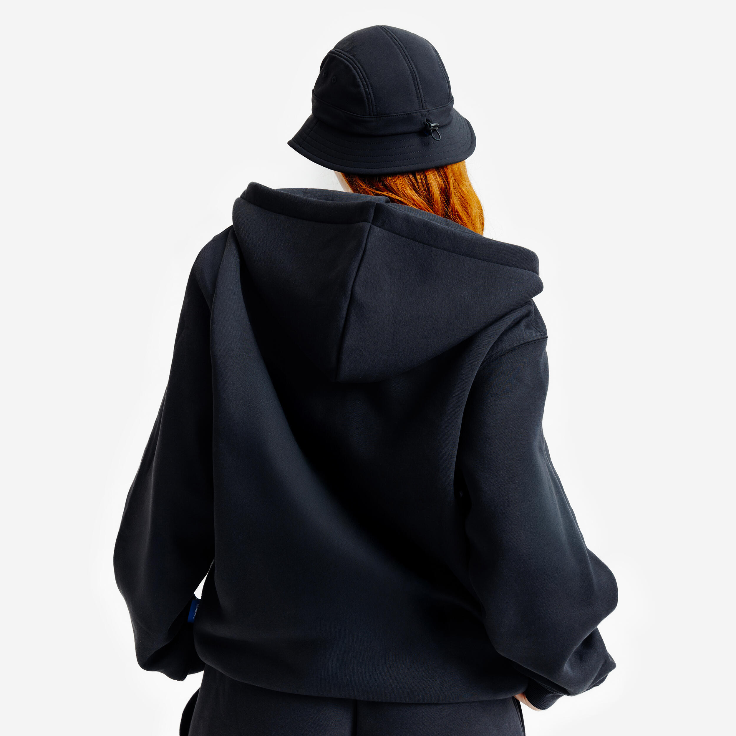 Sweat zippé relax mixte, Elementals, noir 4/8