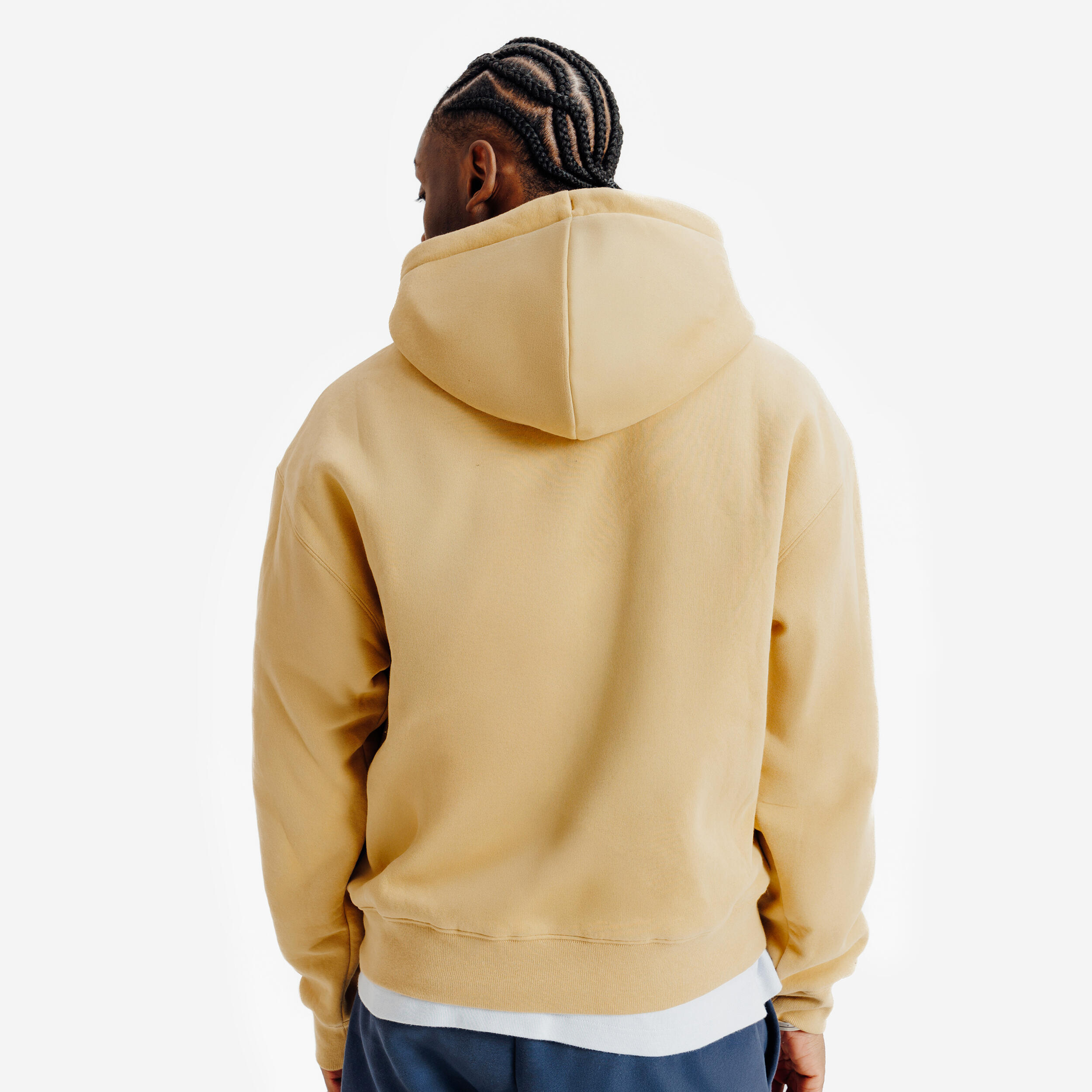 Sweatshirt com capuz homem, Elementals, mostarda 4/8