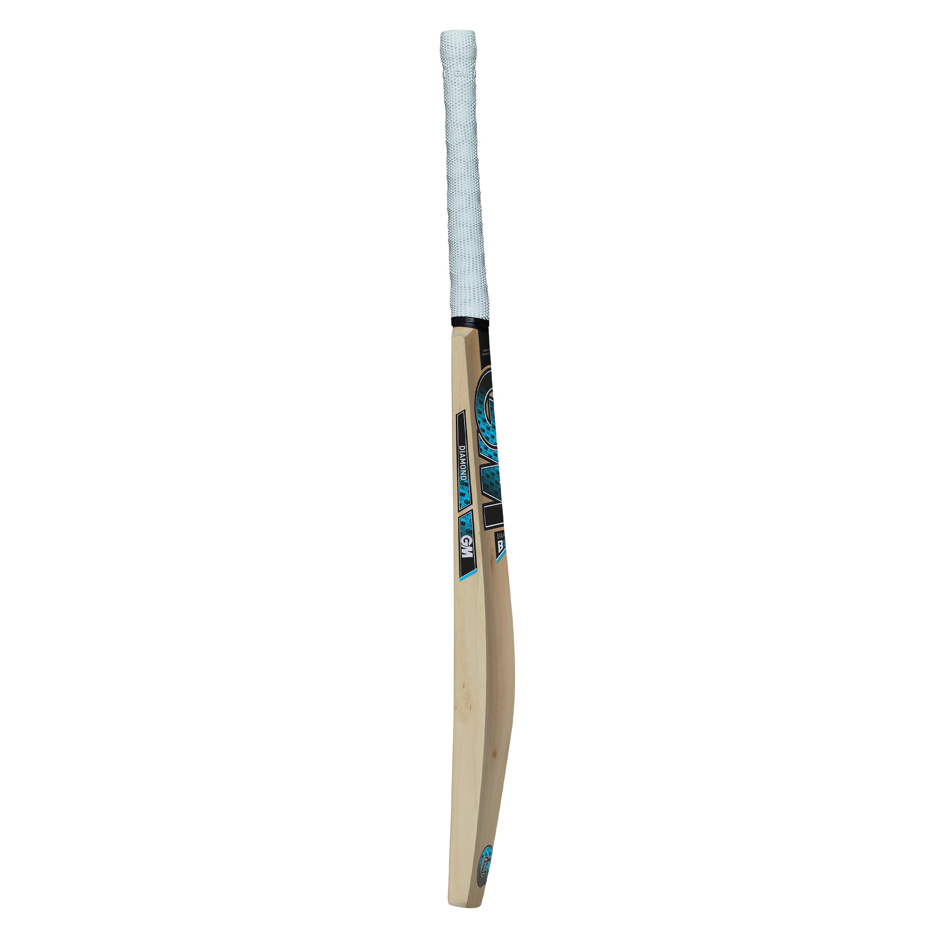 GM Diamond 101 Cricket Bat Adult White and Blue 4/4