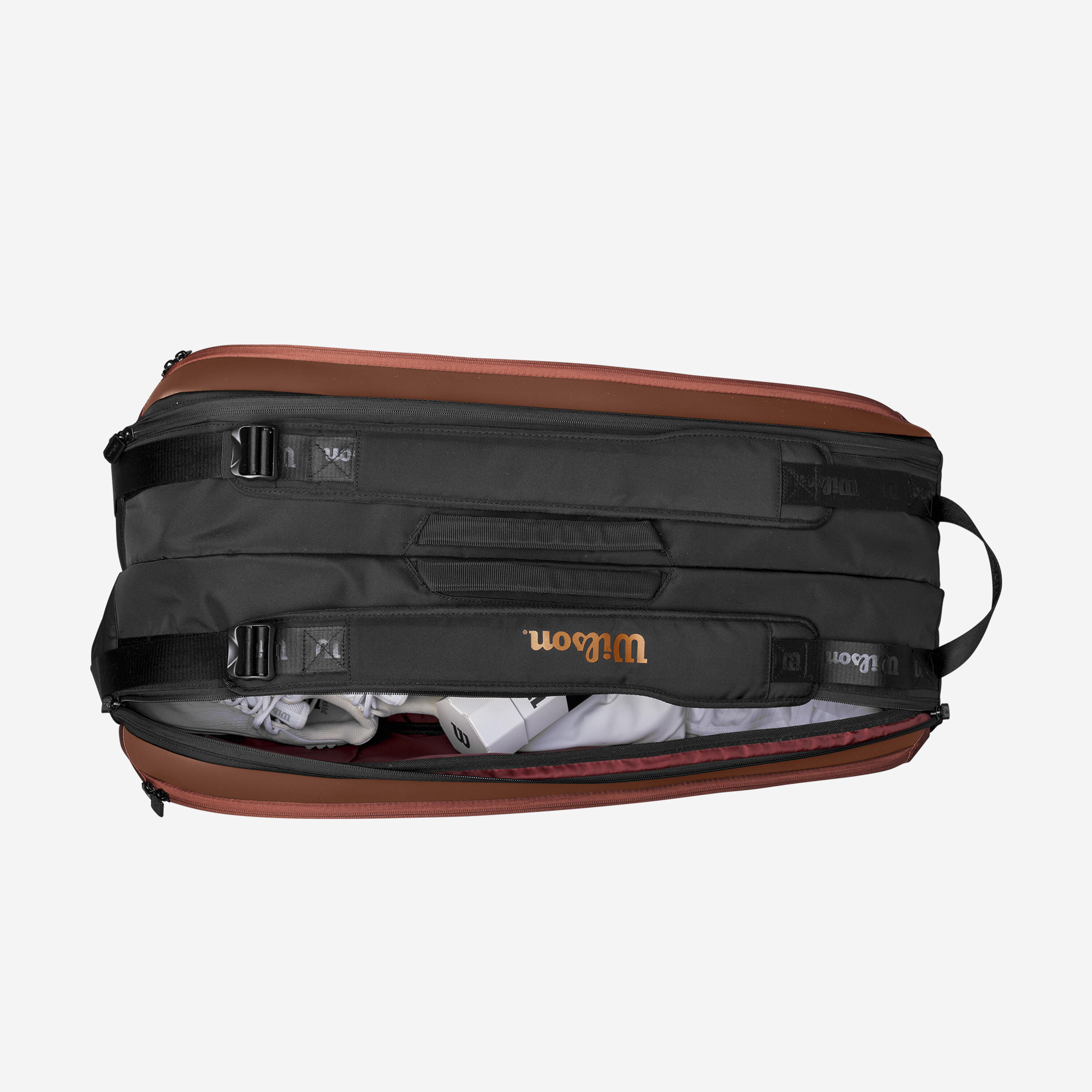 Tennis Bag Thermobag Super Tour Pro Staff 9-Racket - Brown/Black 5/7