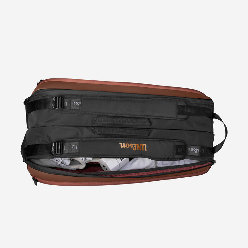 Sac de tennis thermobag Wilson super tour pro staff 9r marron noir