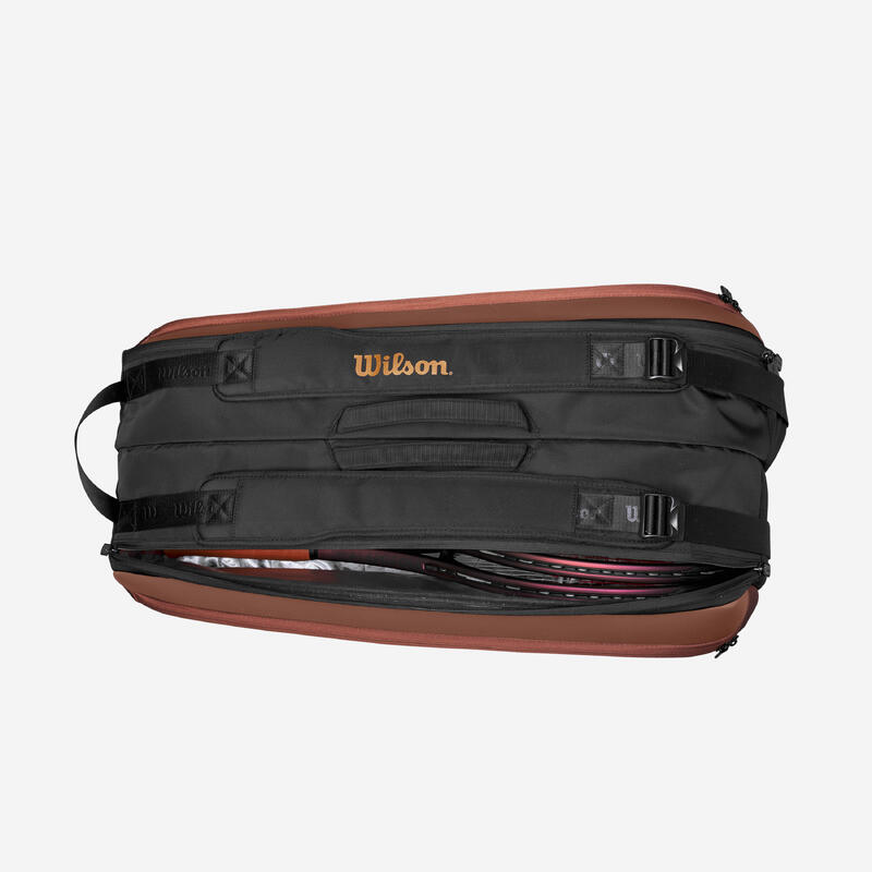 Sac de tennis thermobag Wilson super tour pro staff 9r marron noir