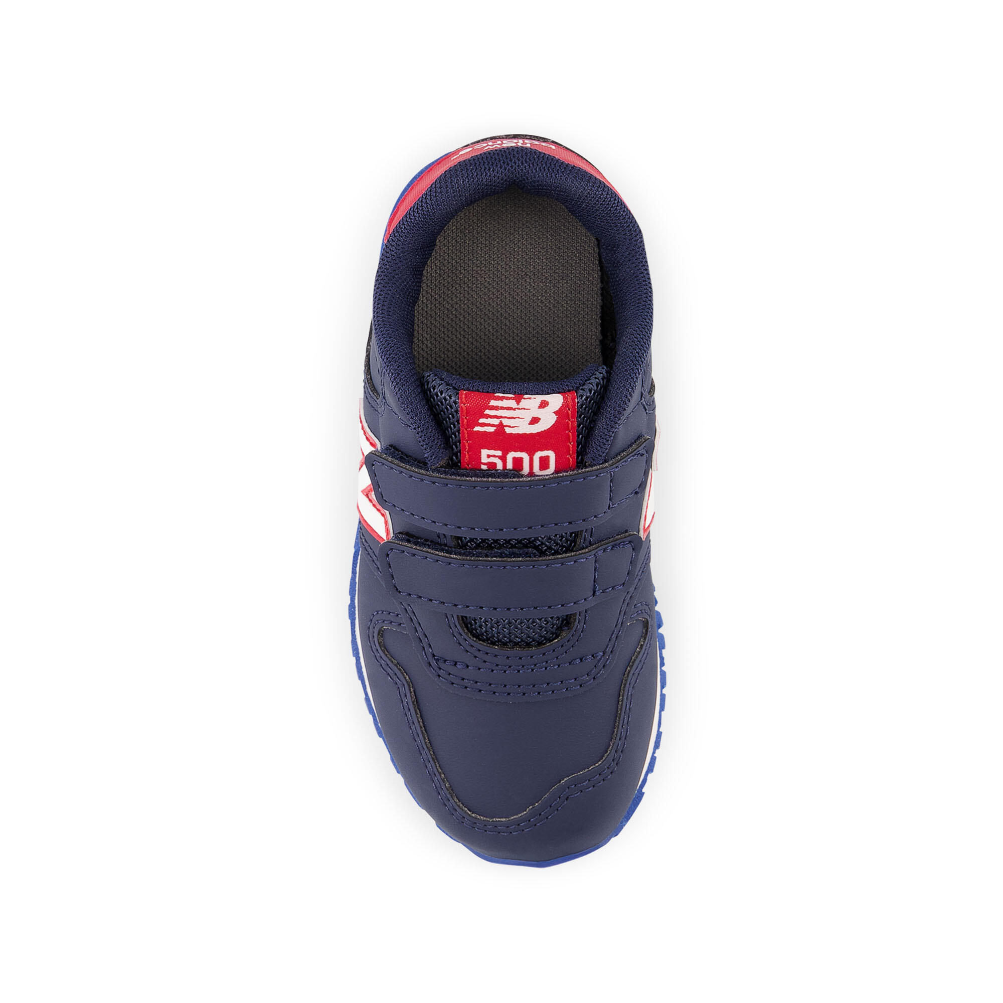 Scarpe da ginnastica bambino 500 con strap azzurro-rosso 6/7