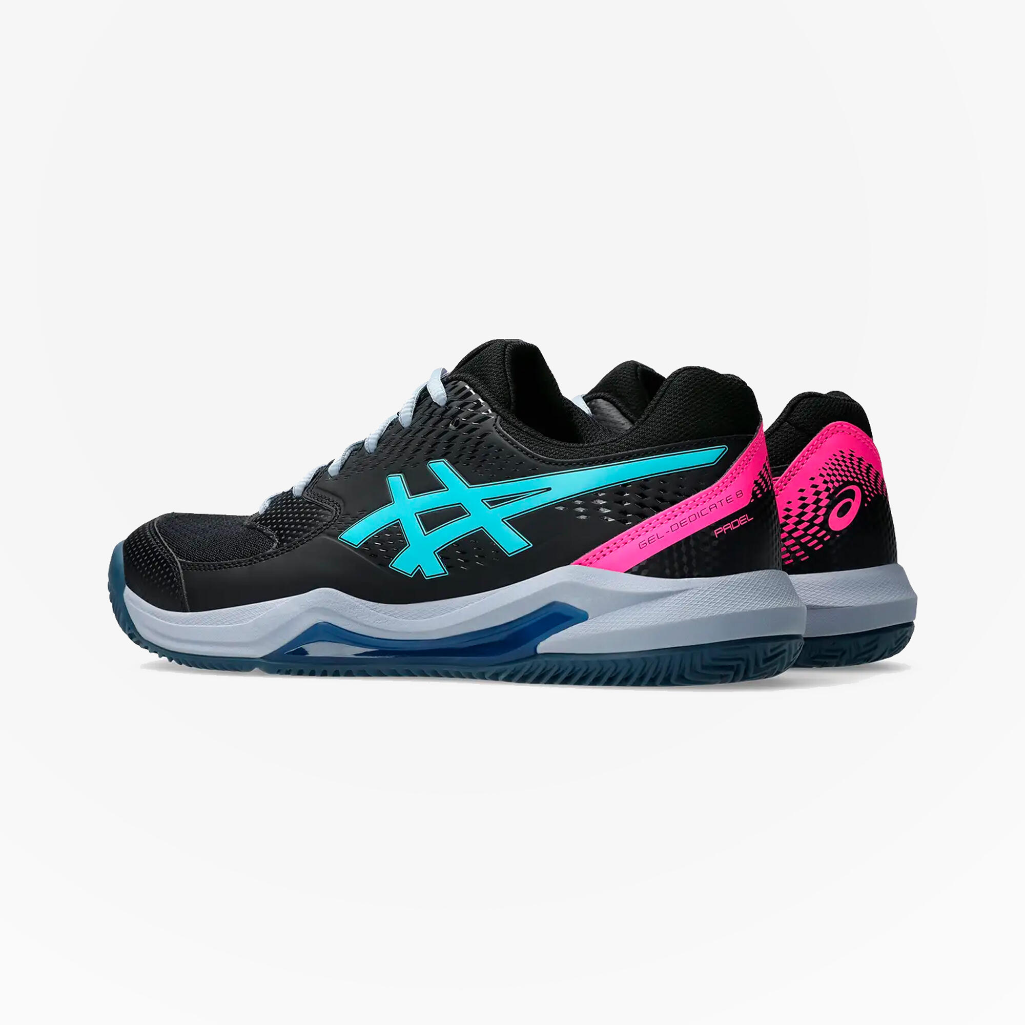 Padelschoenen Gel Dedicate 8 voor heren zwart 5/6