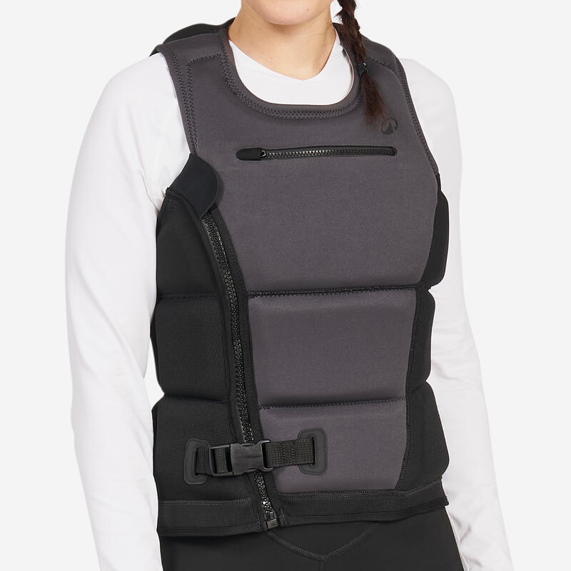 Gilet d'impact et d'aide à la flottabilité 50N long Femme - 500 noir