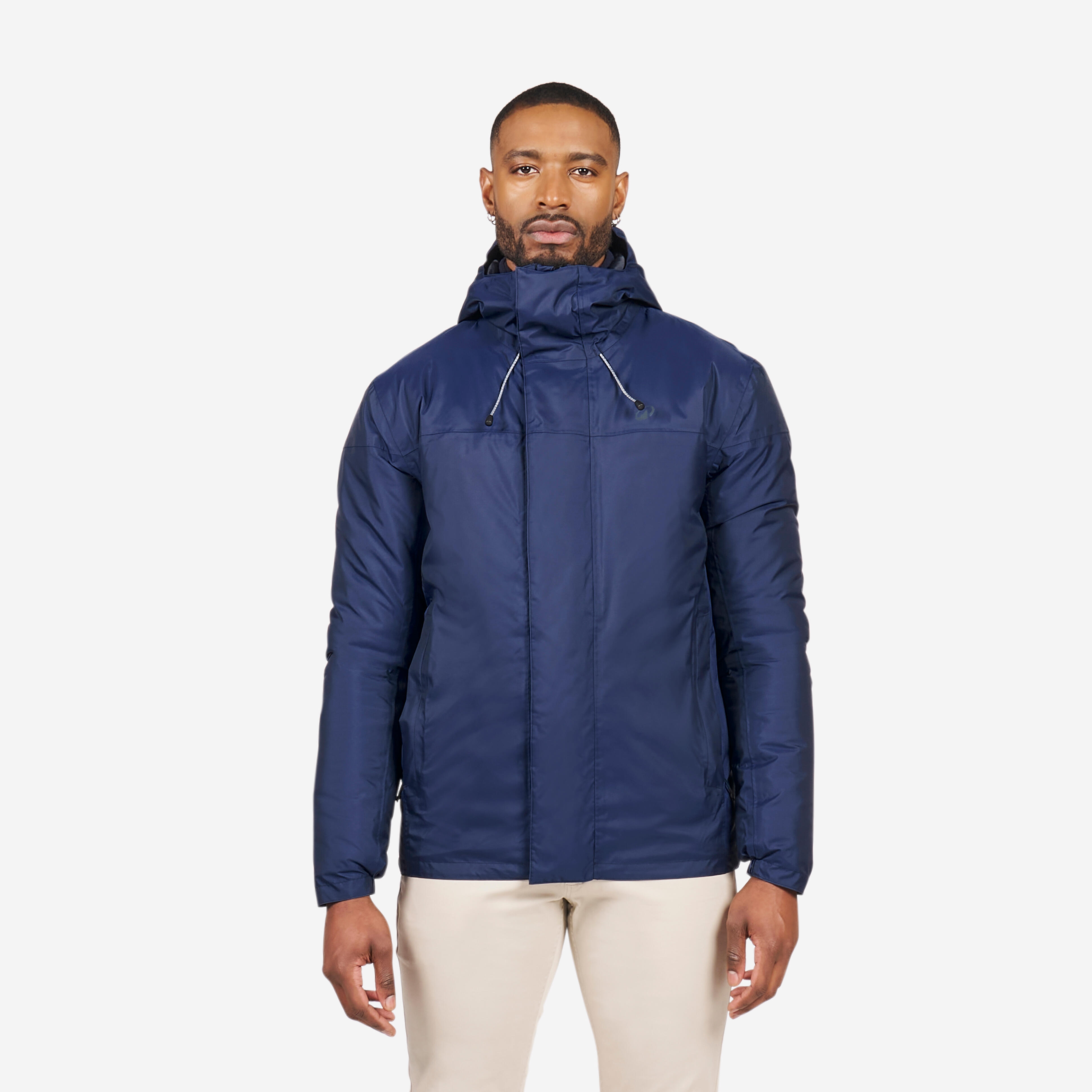 TRIBORD Pánska bunda Sailing 100 na jachting tmavomodrá 2XL