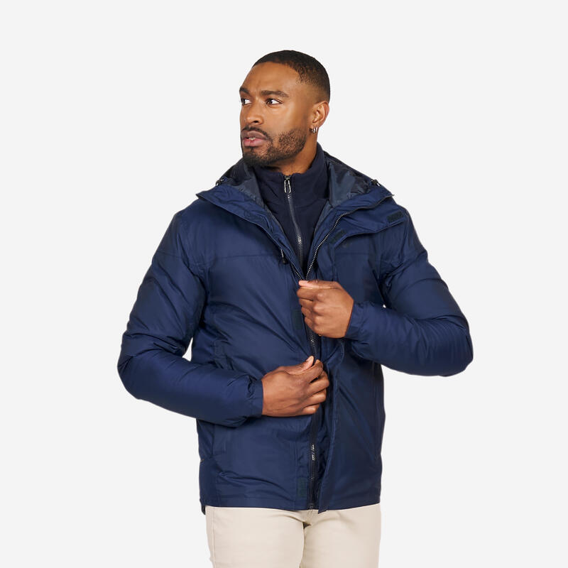 Veste de voile chaude imperméable Homme 100 Bleu marine TRIBORD