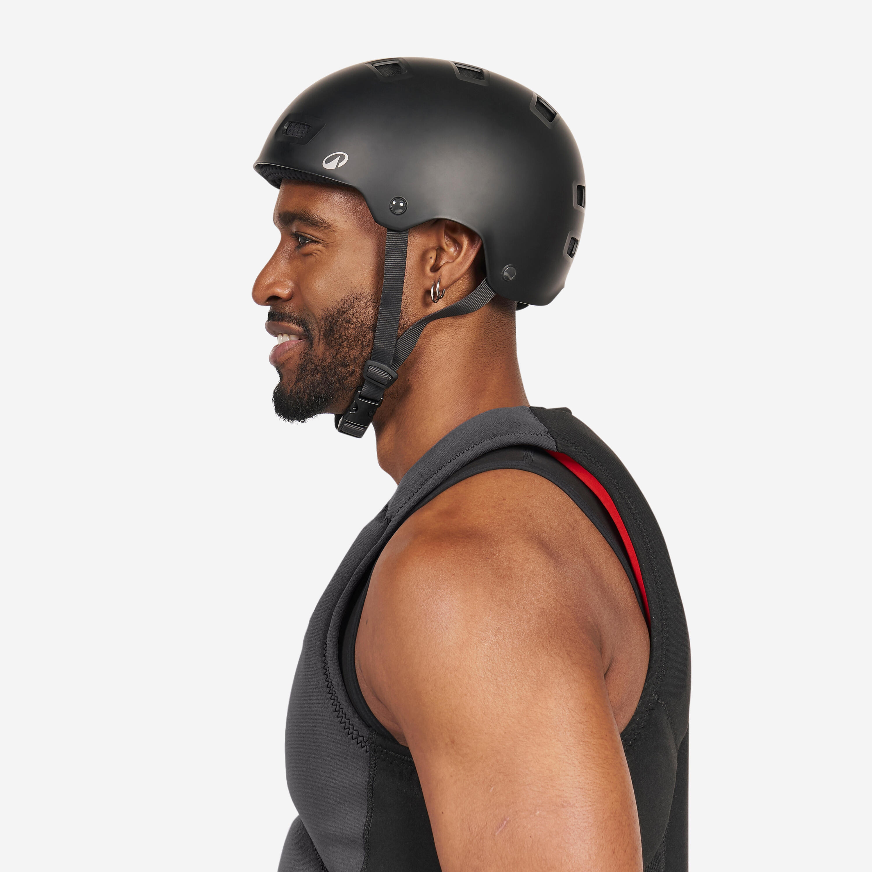 Adult water sports helmet, kitesurf, wingfoil, wakeboard - 100 black 4/13