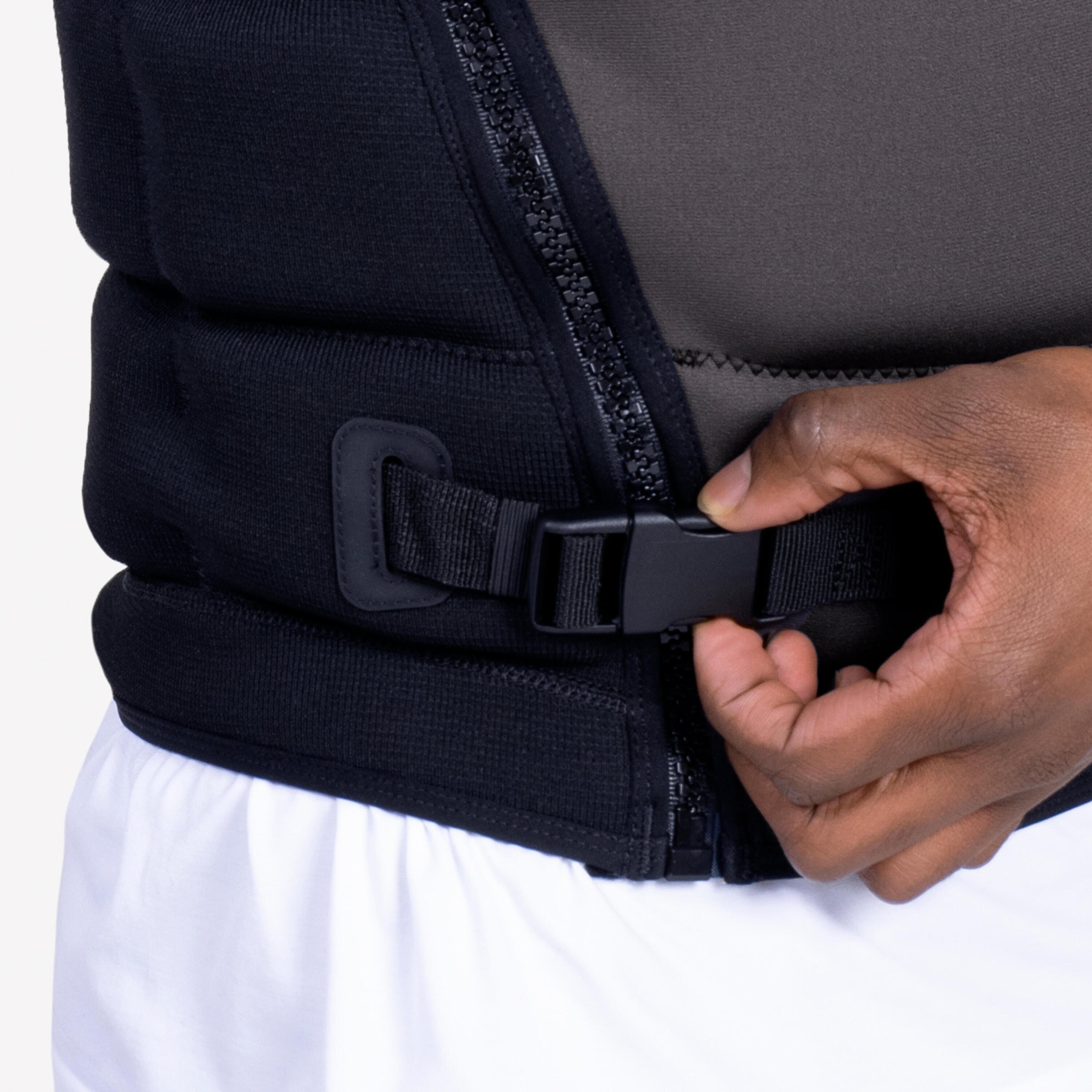 Prallschutz- und Auftriebsweste 50 N lang Herren 500 schwarz 9/13