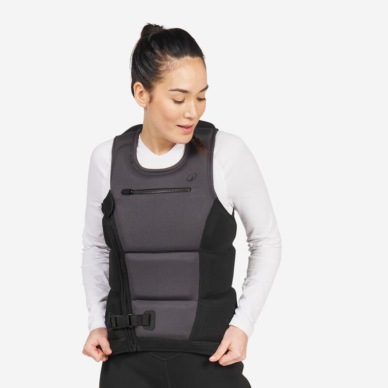 Gilet d'impact et d'aide à la flottabilité 50N long Femme - 500 noir