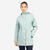 Veste longue imperméable sailing 500  femme vert clair