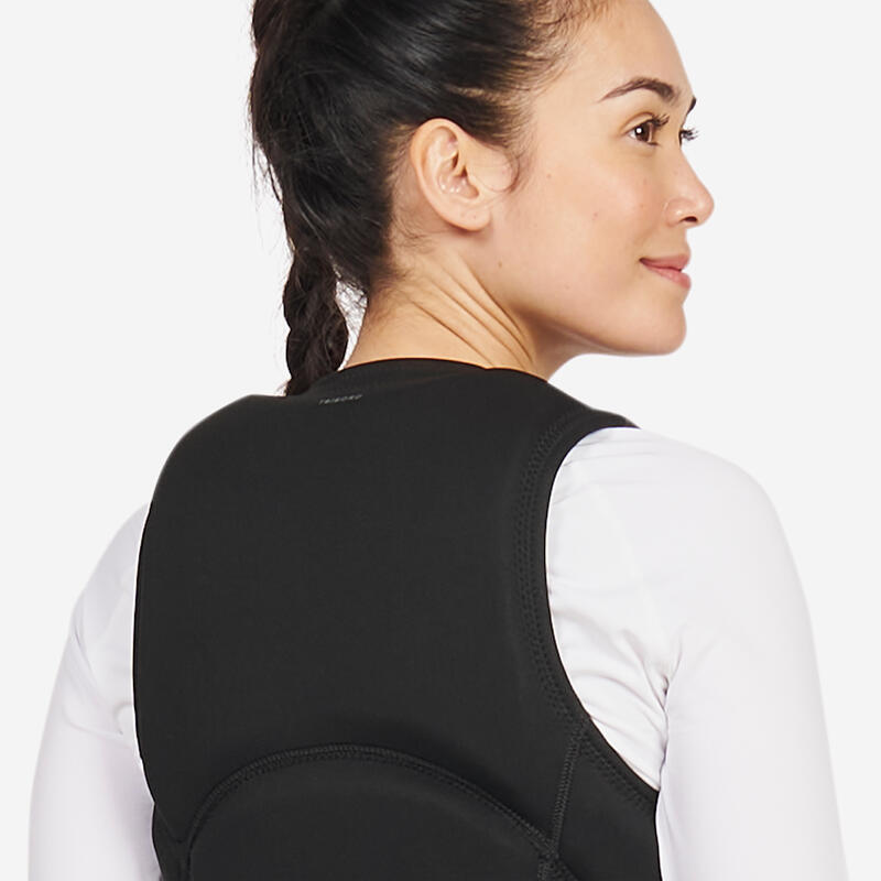 Gilet d'impact et d'aide à la flottabilité 50N long Femme - 500 noir