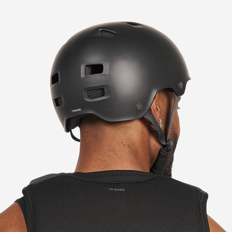Cască sporturi de apă kitesurf, wingfoil, wakeboard 100 Negru Adulți