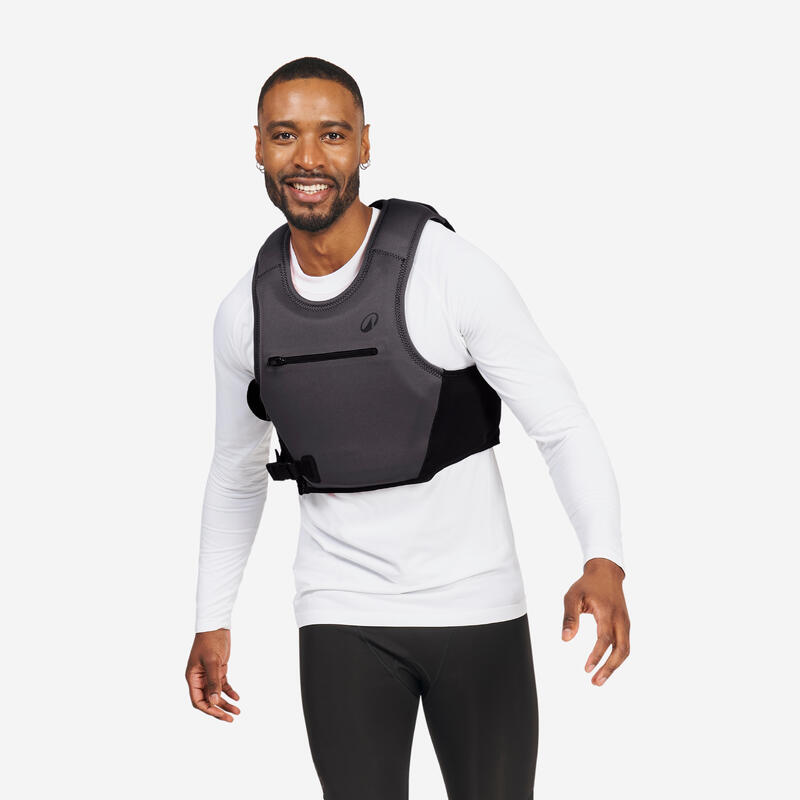 Gilet d'impact et d'aide à la flottabilité 50N court - 500 noir