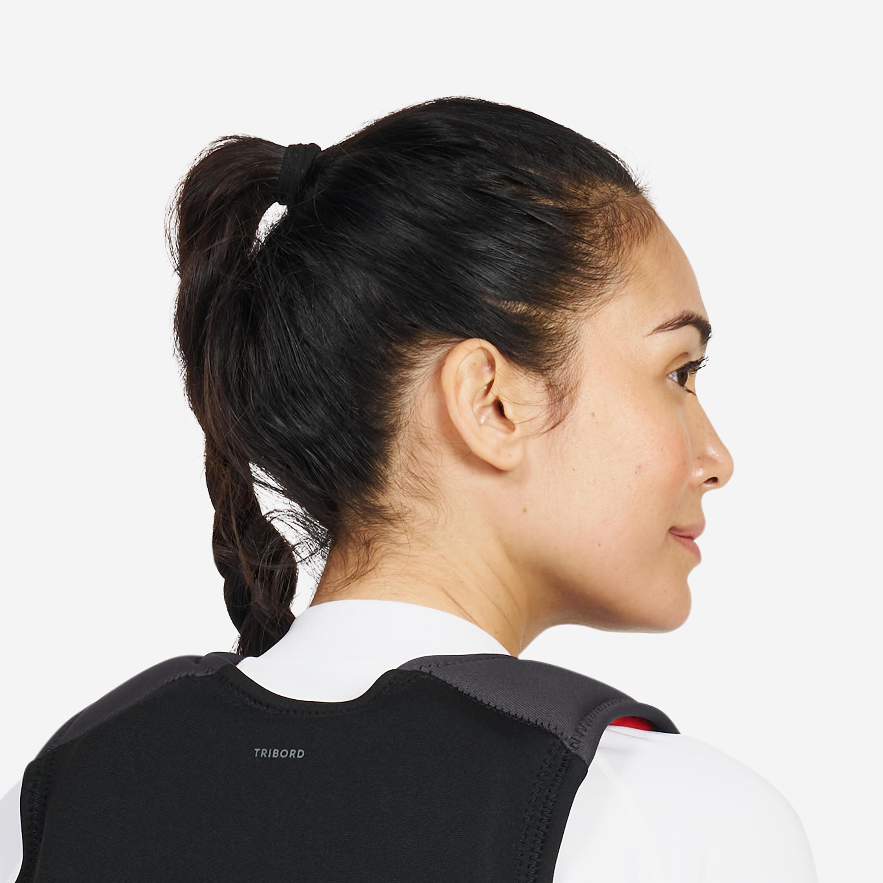 Impact vest and buoyancy aid 50N short - 500 black 20/23