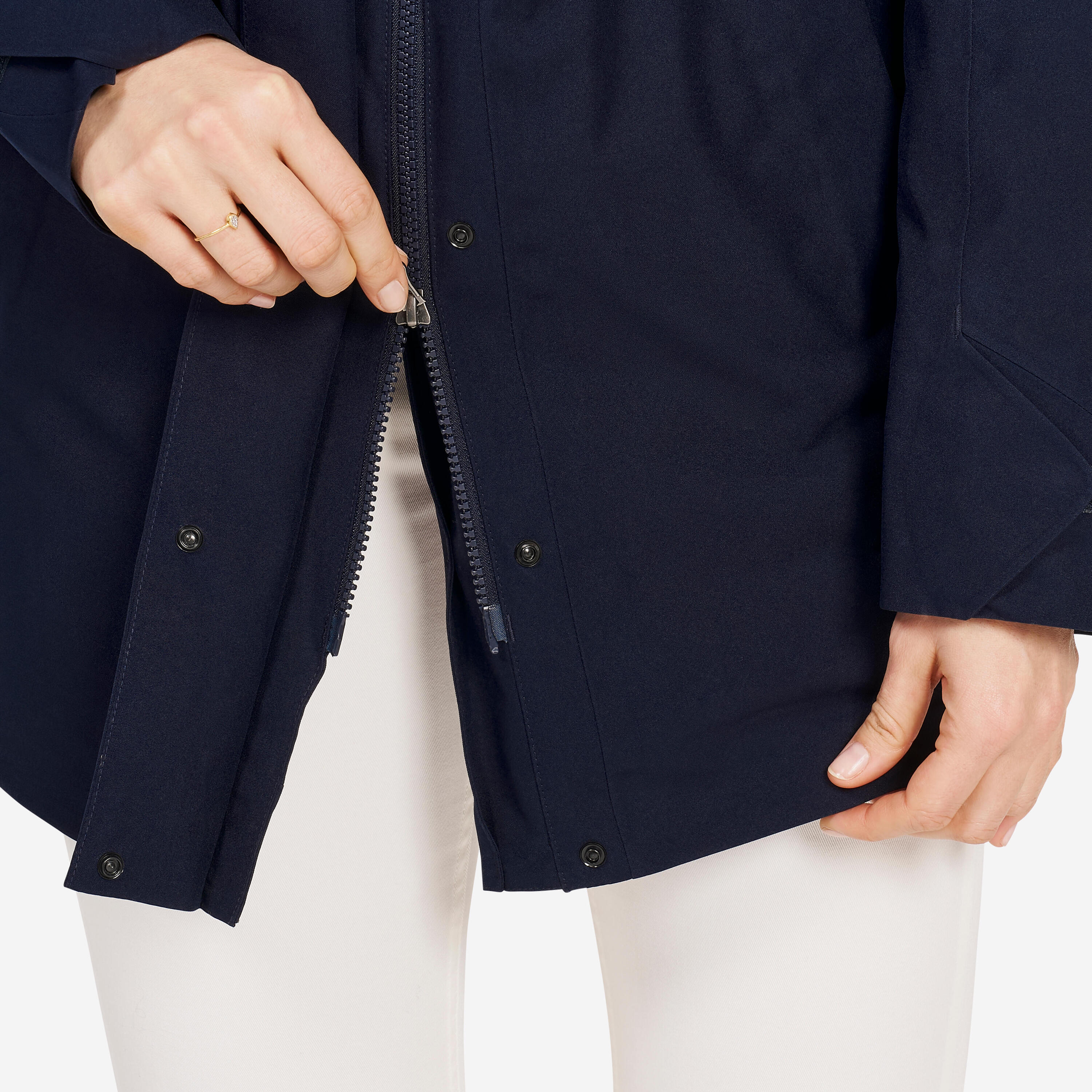 Veste de voile chaude et longue imperméable Femme - 500 bleu marine 11/11
