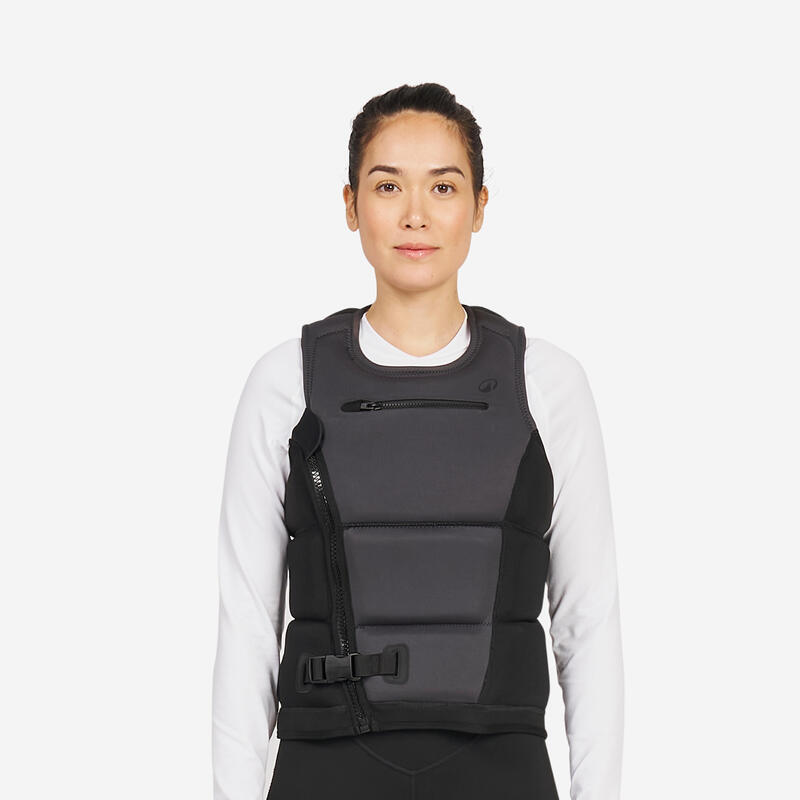 Gilet d'impact et d'aide à la flottabilité 50N long Femme - 500 noir