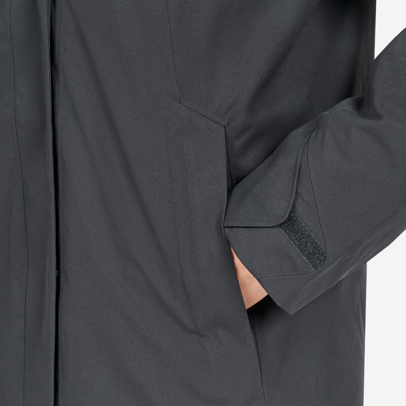 Veste chaude imperméable Voile coupe-vent Femme - SAILING 500 Gris foncé