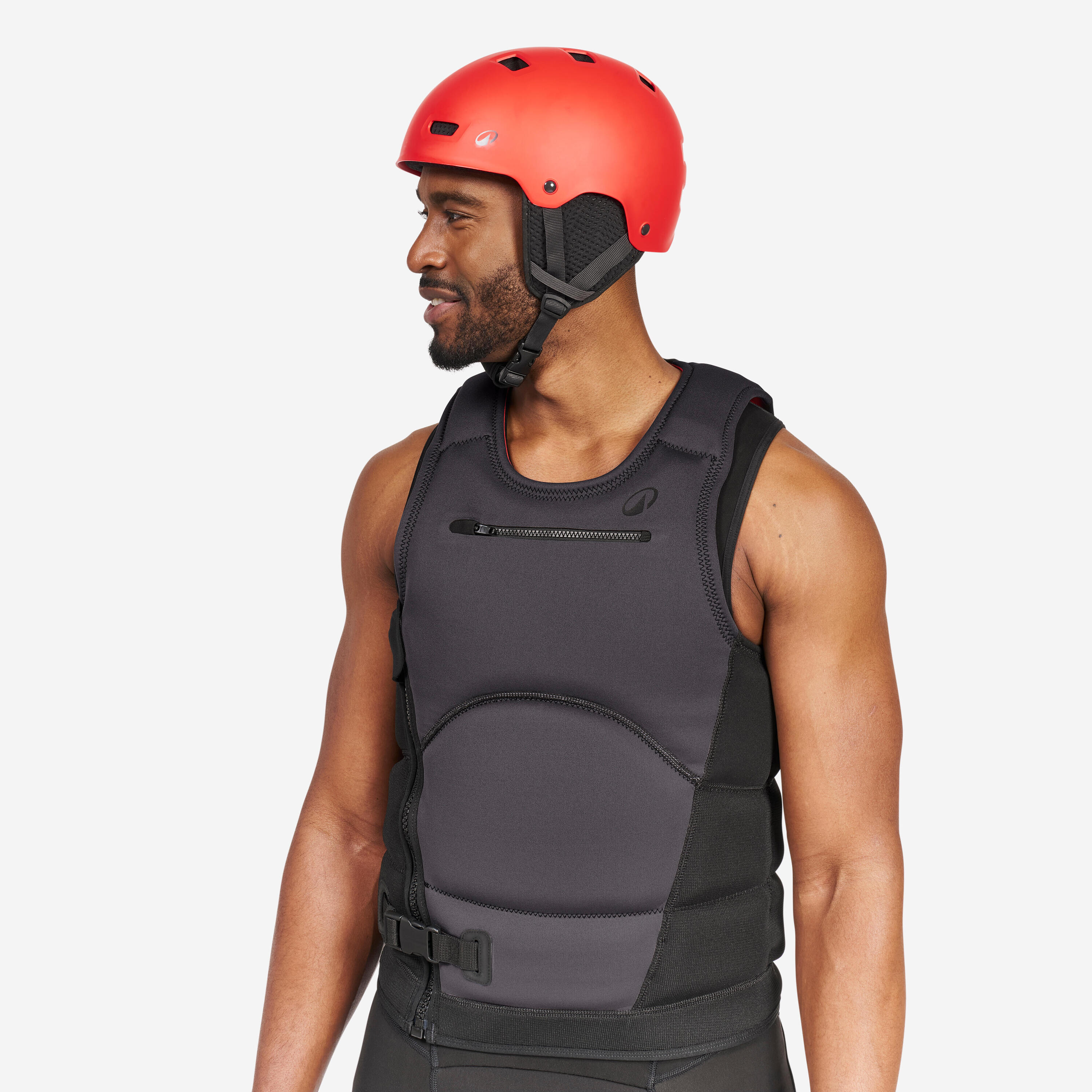 Capacete desportos aquáticos, kitesurf, wingfoil, wakeboard Adulto 100 vermelho 20/50