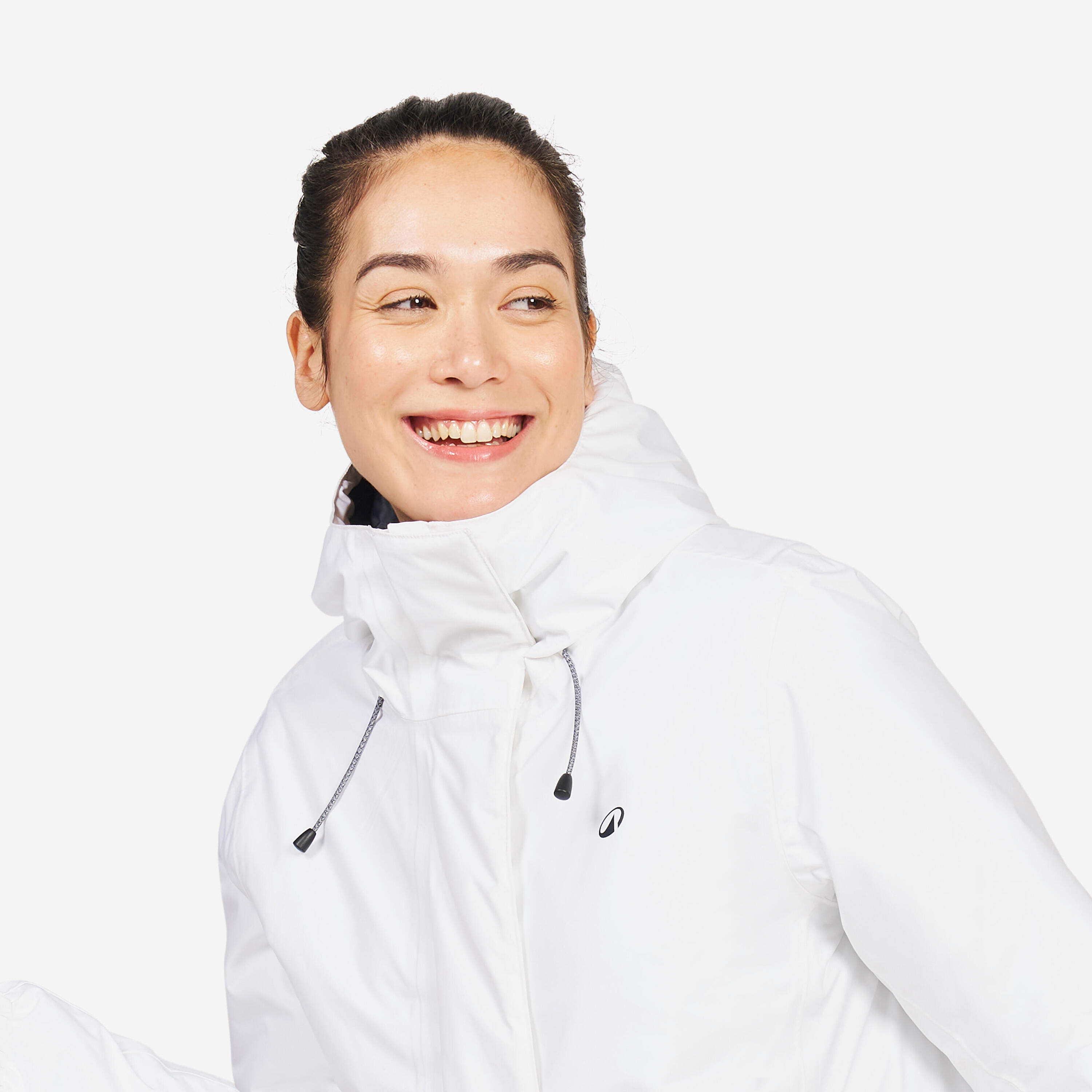 Veste de voile chaude imperméable Femme -100 blanc 5/9
