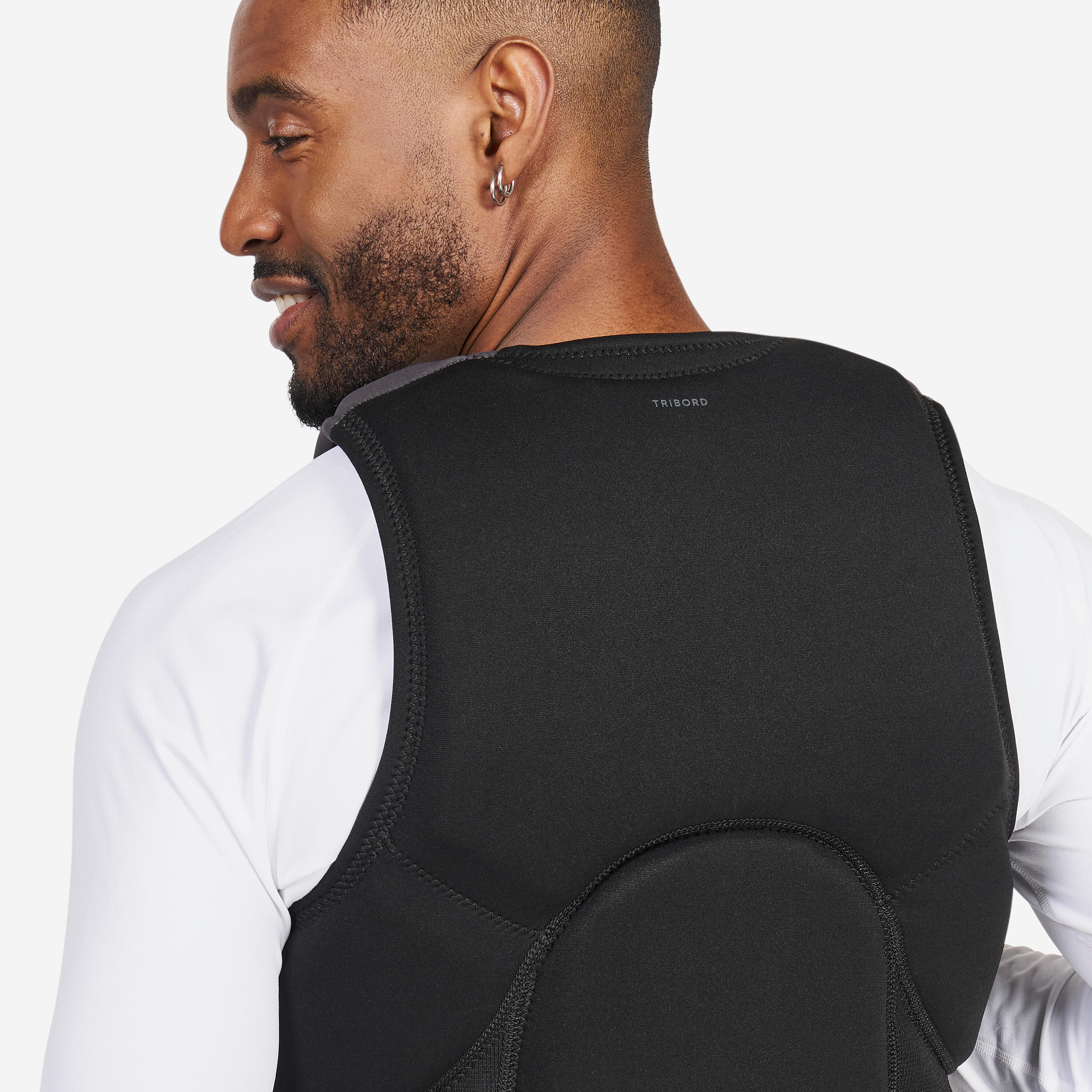 Prallschutz- und Auftriebsweste 50 N lang Herren 500 schwarz 11/13