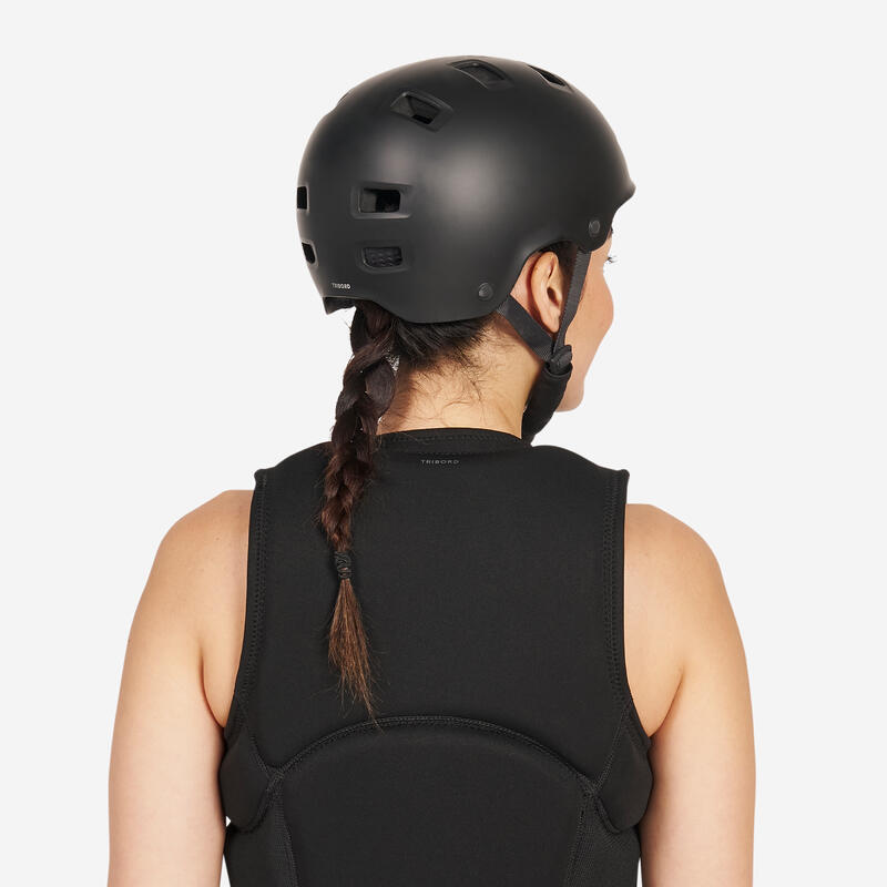 Casque de sports d'eau, kitesurf, wingfoil, wakeboard Adulte - 100 noir