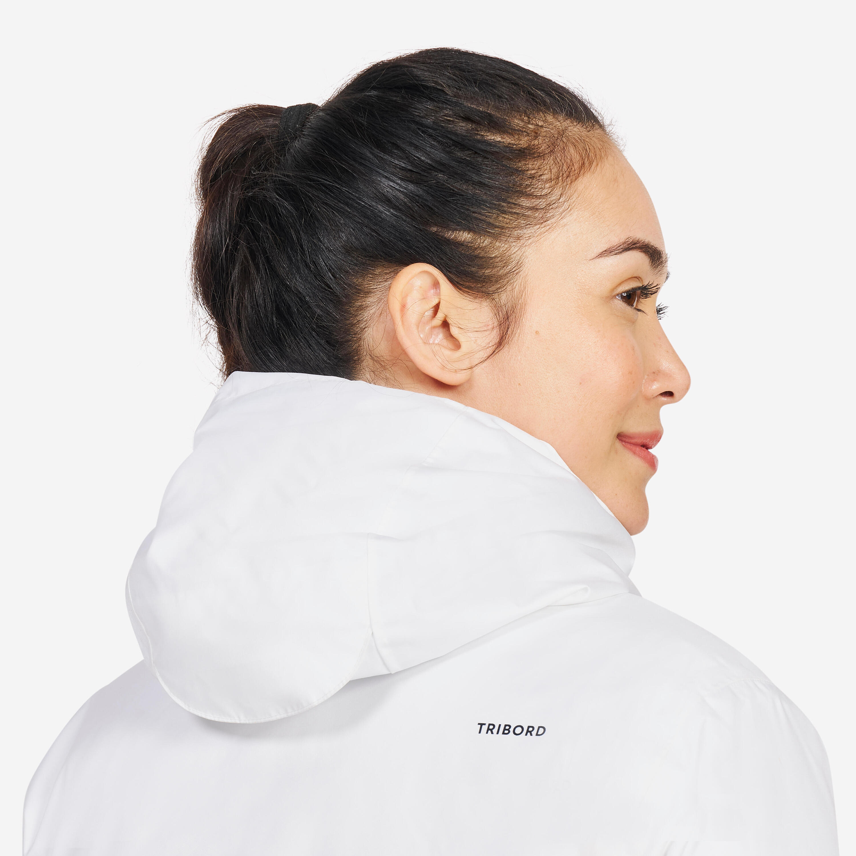 Veste de voile chaude imperméable Femme -100 blanc 8/9