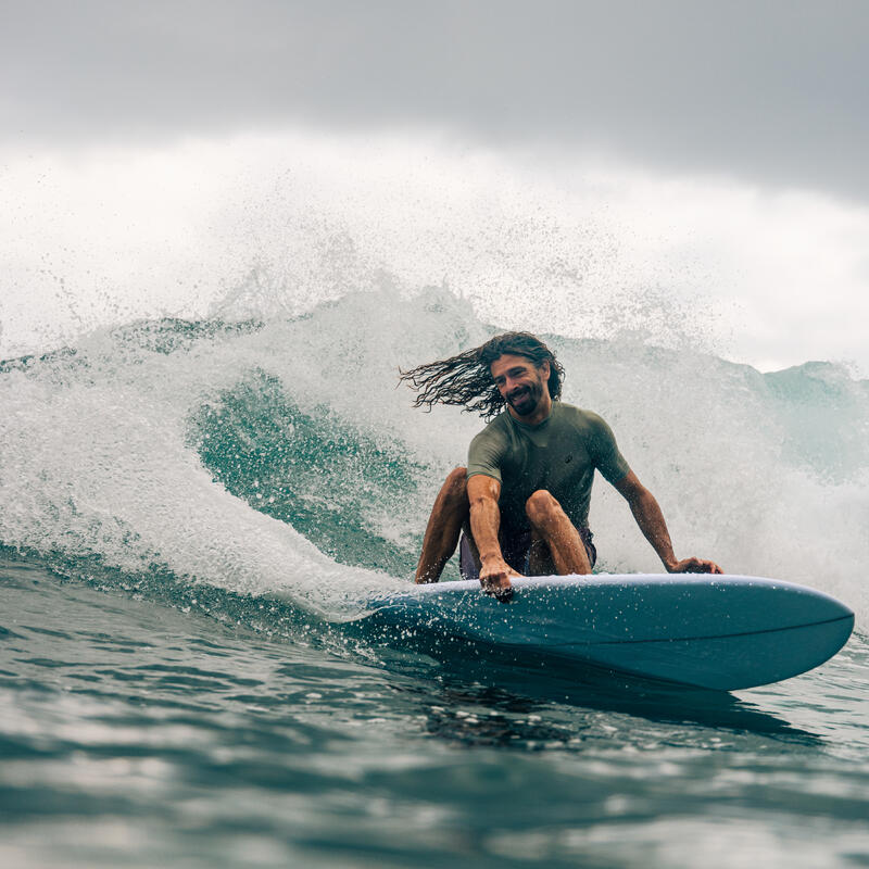 Placă de surf hibridă din rășină 6'4 40L cu 3 înotătoare Kaki