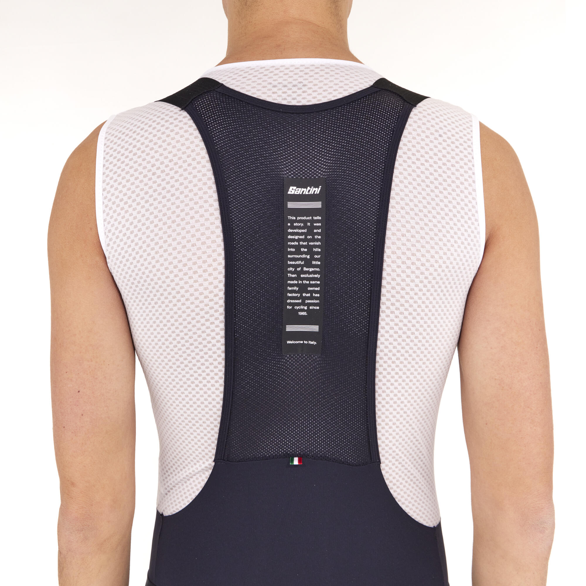 Salopette Ciclismo Estiva Santini Uomo Race Nera Fondello Endurance C3 4/10
