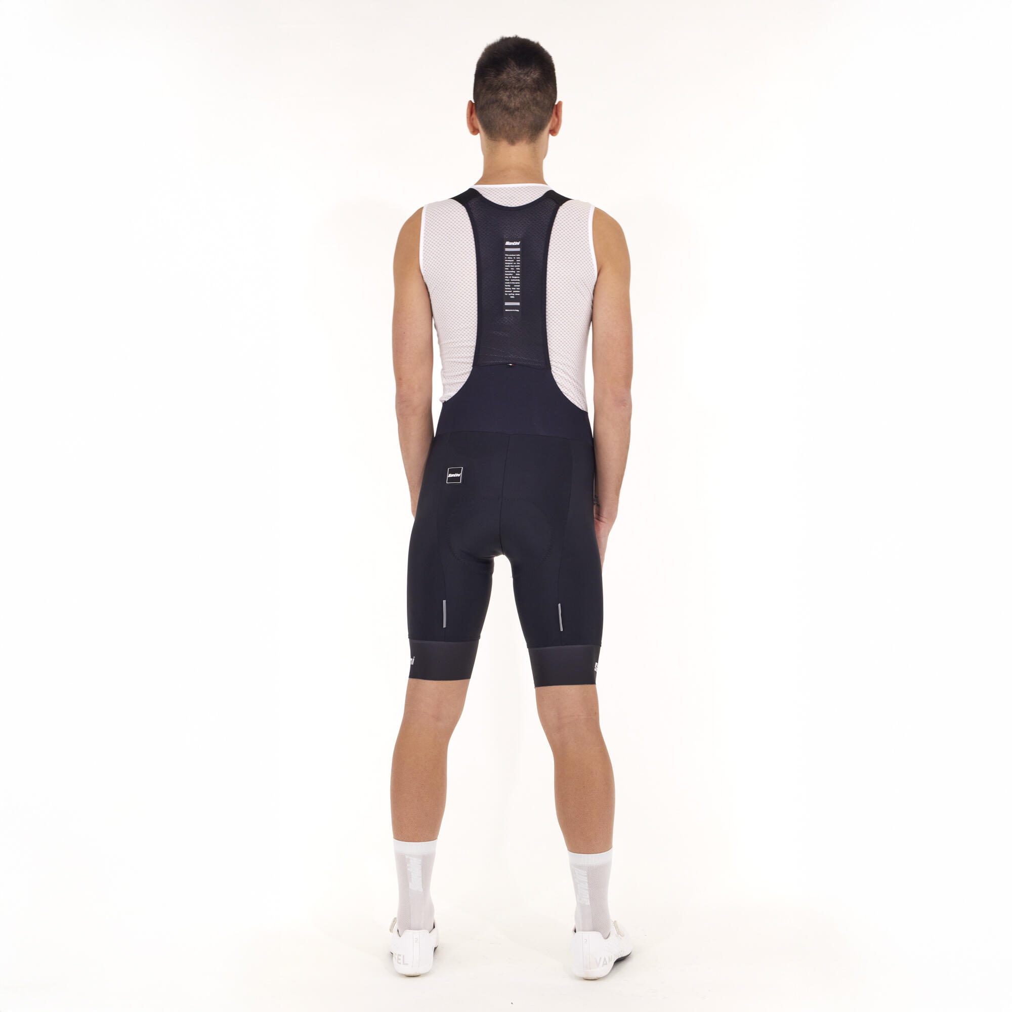 Salopette Ciclismo Estiva Santini Uomo Race Nera Fondello Endurance C3 2/10
