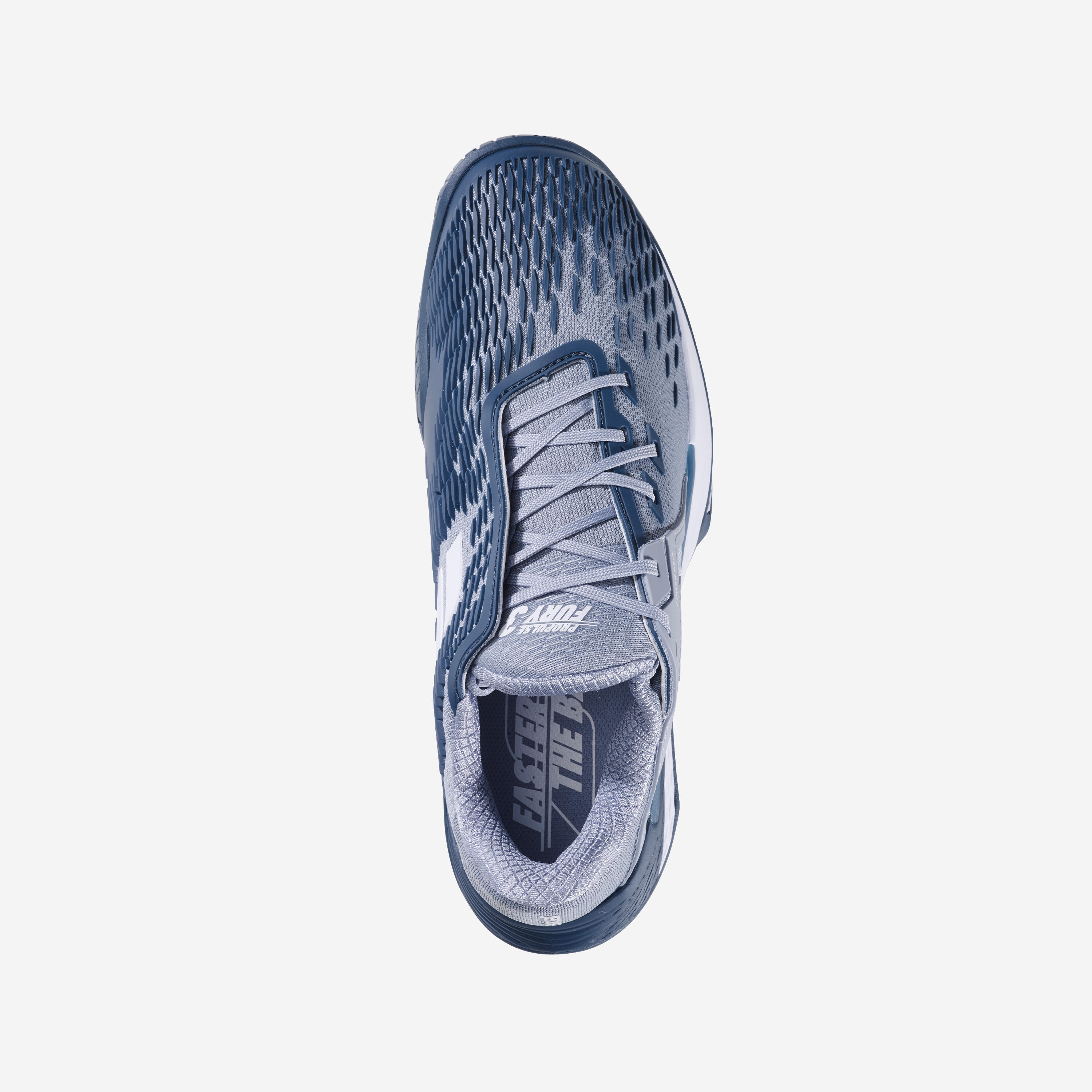 Sabatilles de tennis home Multipista - Babolat Propulse Fury 3 Blanc Blau 3/5