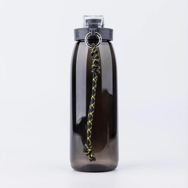 Charcoal grey reusable water bottle