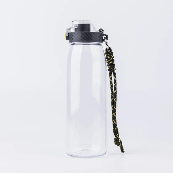 Clear one litre hiking water bottle