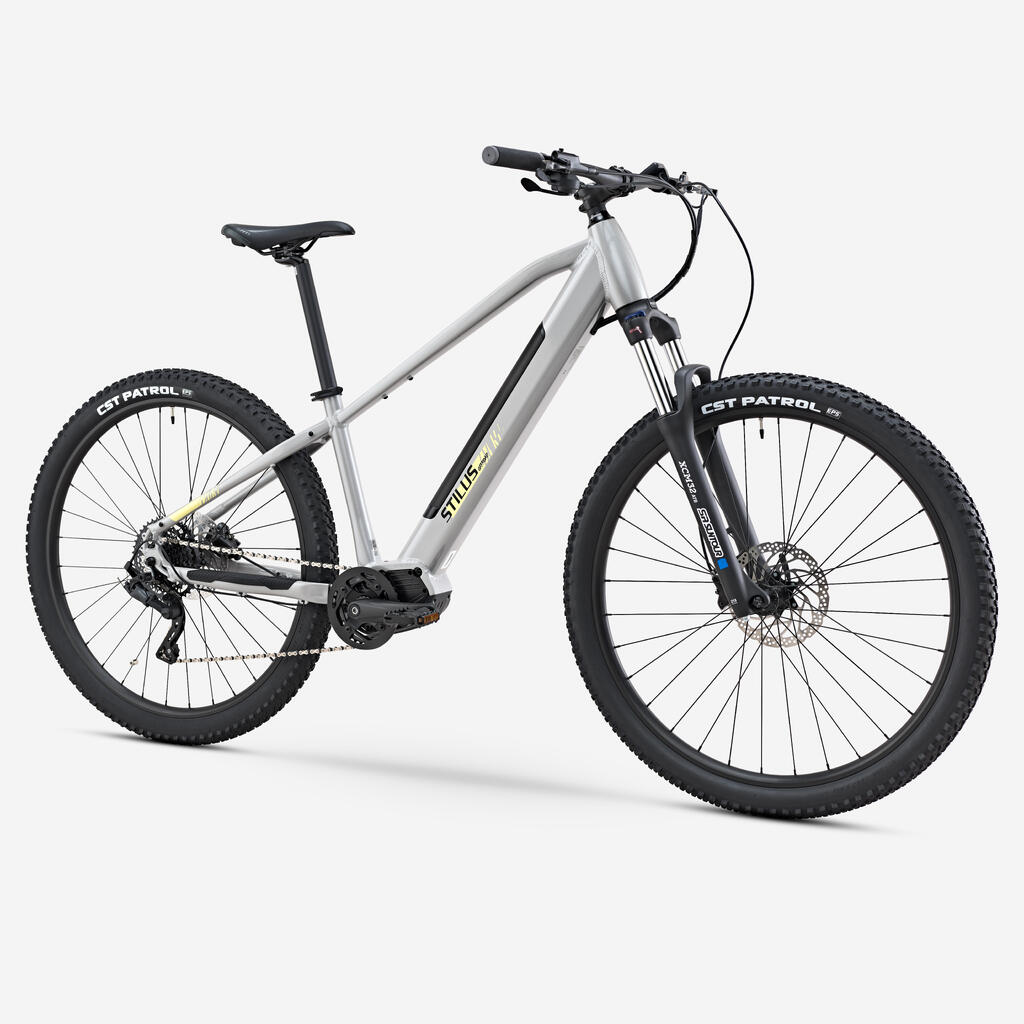 Svetlo sivo električno gorsko kolo STILUS OFFROAD