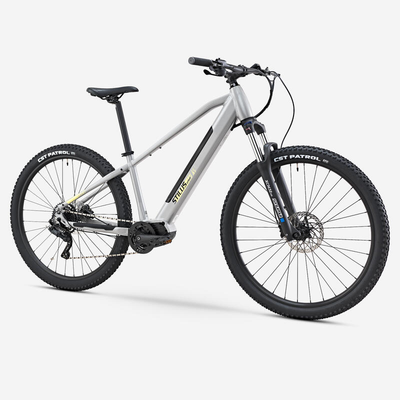 Vélo VTT électrique semi-rigide STILUS Off Road, Gris clair