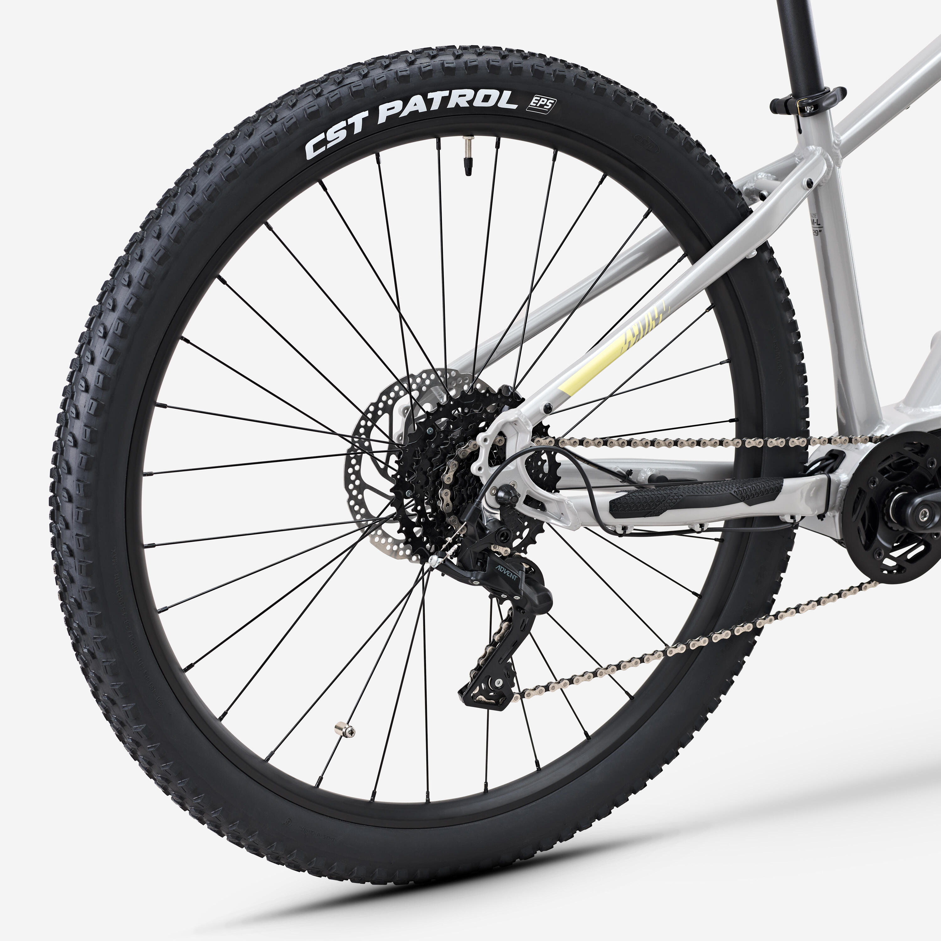 MTB a pedalata assistita STILUS Off Road semirigida grigio chiaro 5/7