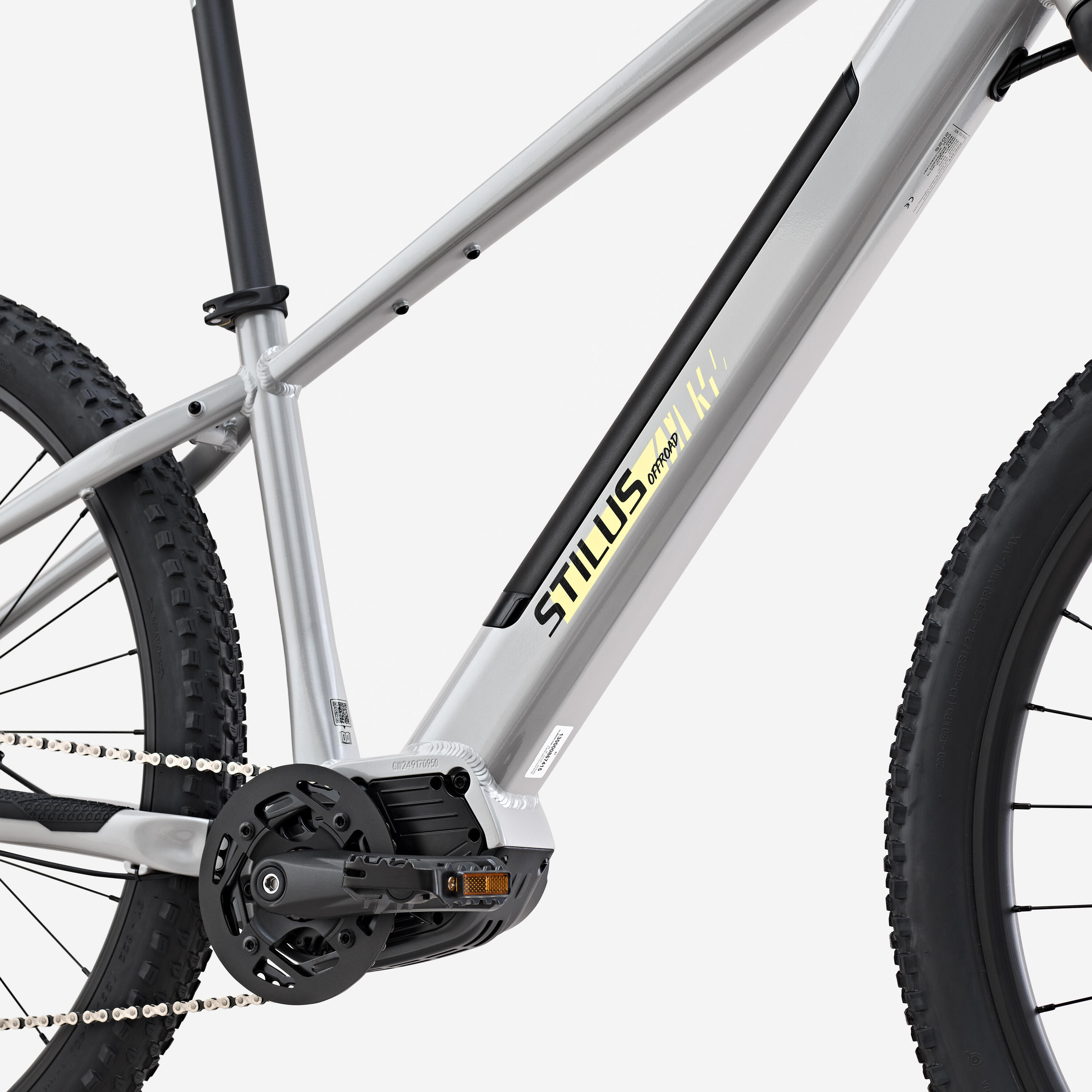 E-Mountainbike Hardtail STILUS Off Road 29 Zoll hellgrau  4/7