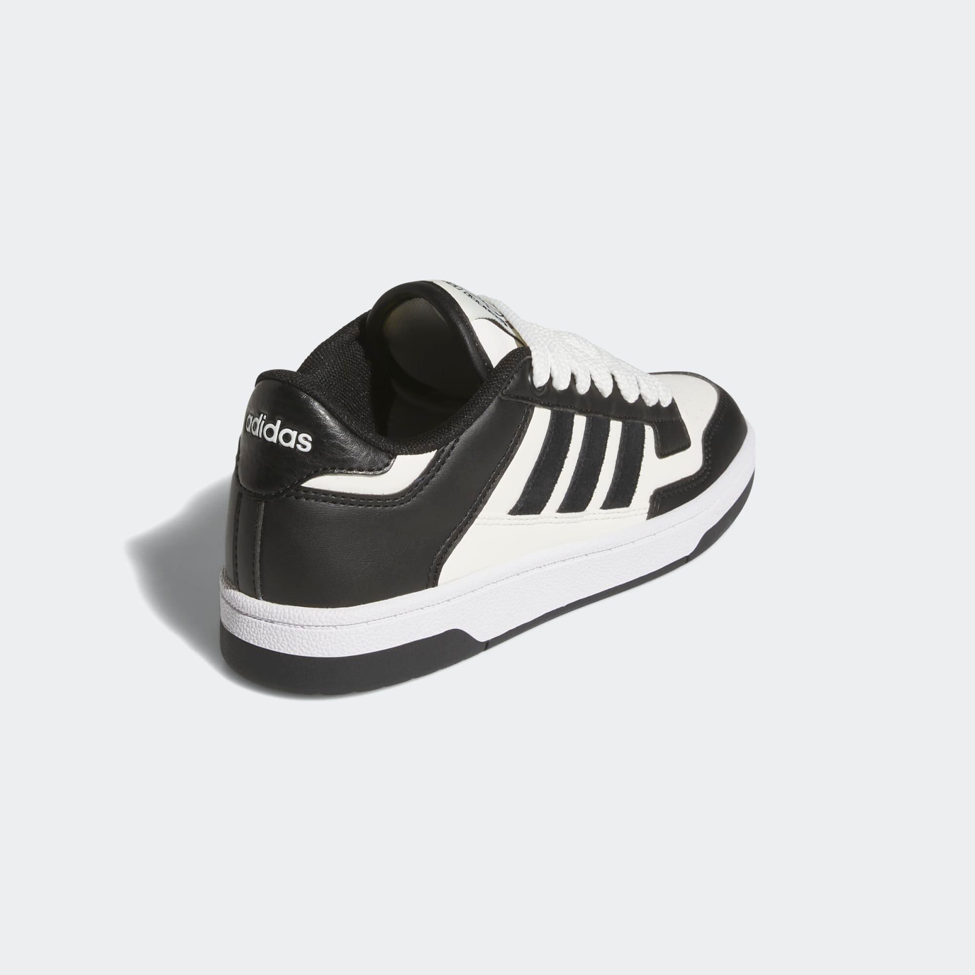 Scarpe da ginnastica ADIDAS bambino RAPID COURT LOW con lacci nere 12/15