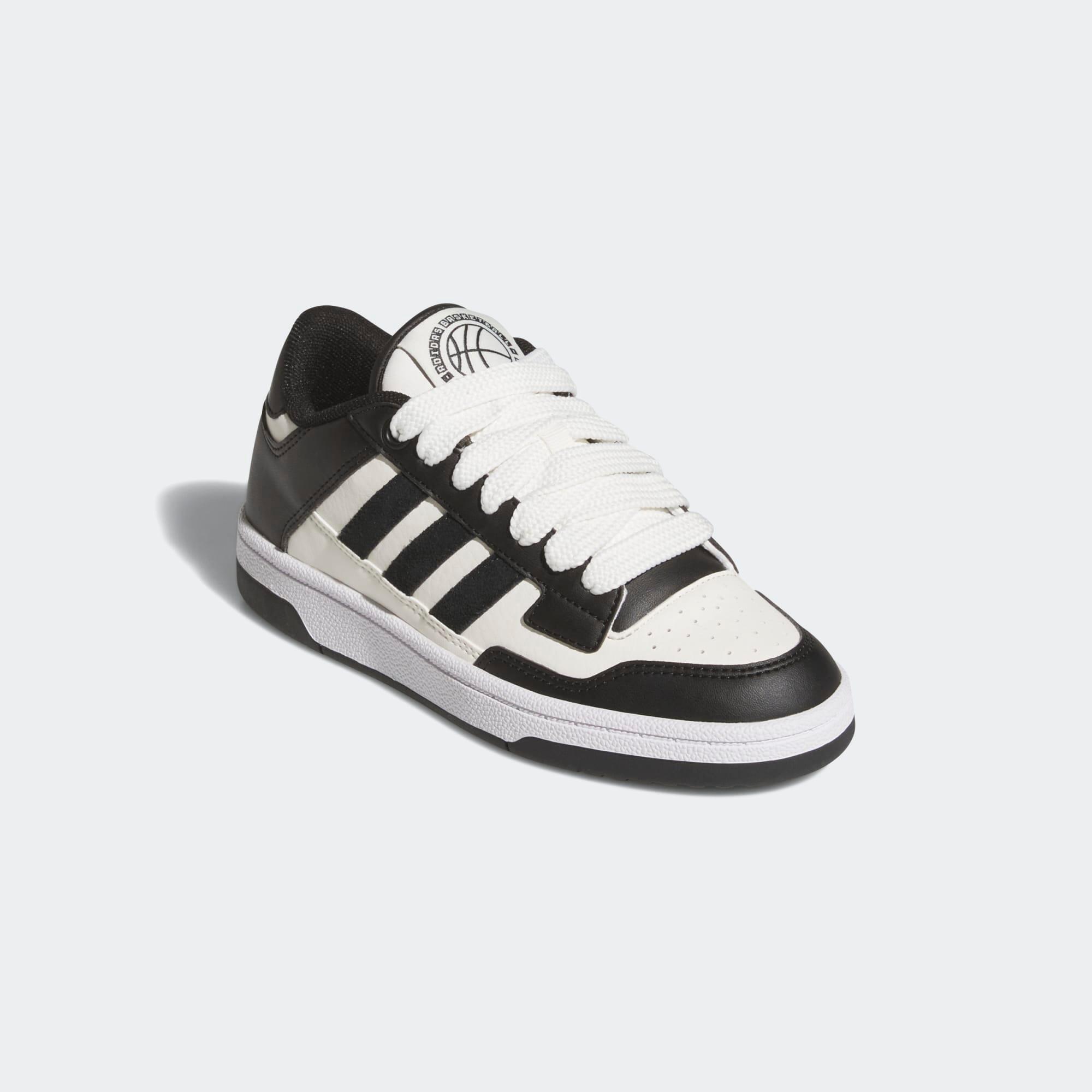 Scarpe da ginnastica ADIDAS bambino RAPID COURT LOW con lacci nere 9/15