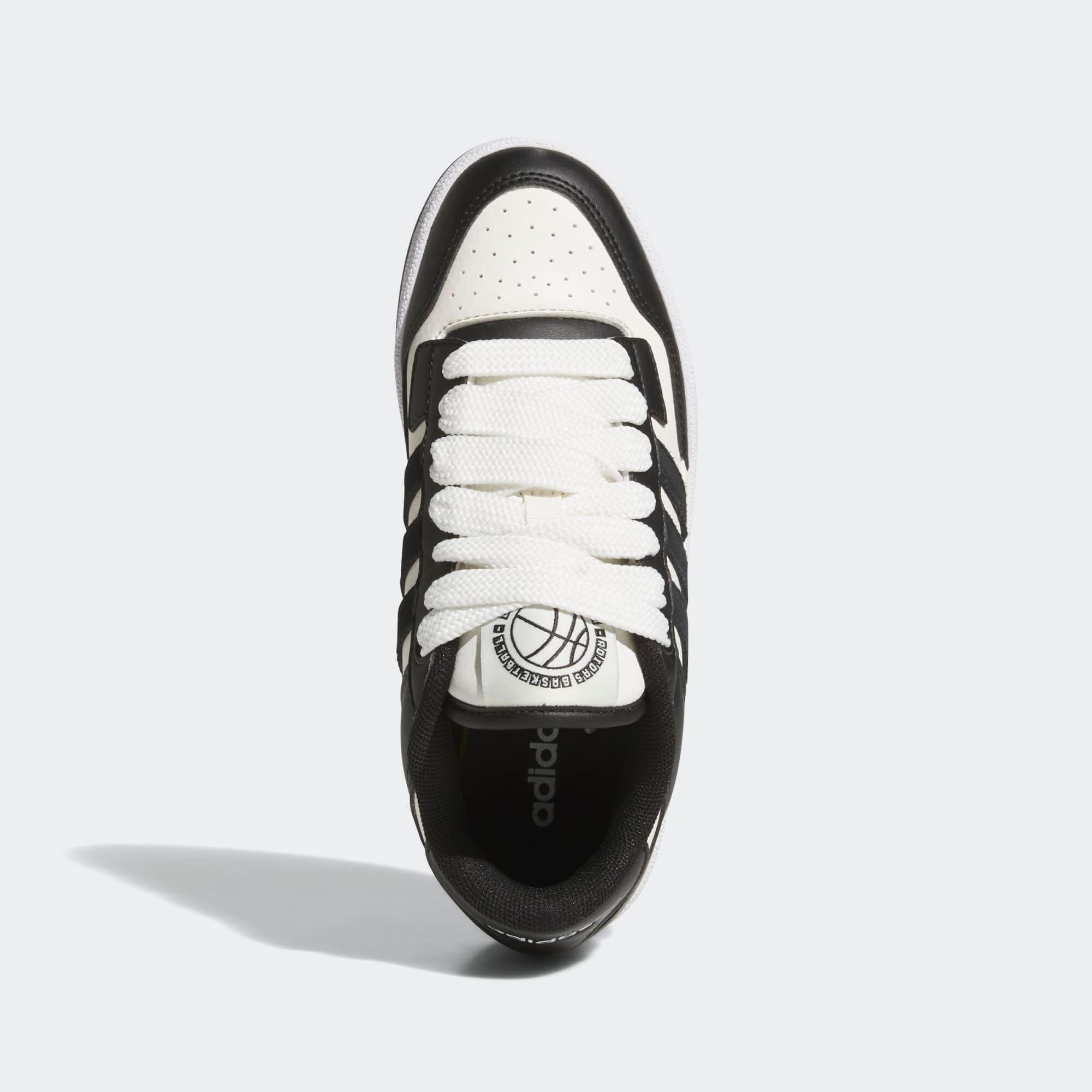 Scarpe da ginnastica ADIDAS bambino RAPID COURT LOW con lacci nere 11/15