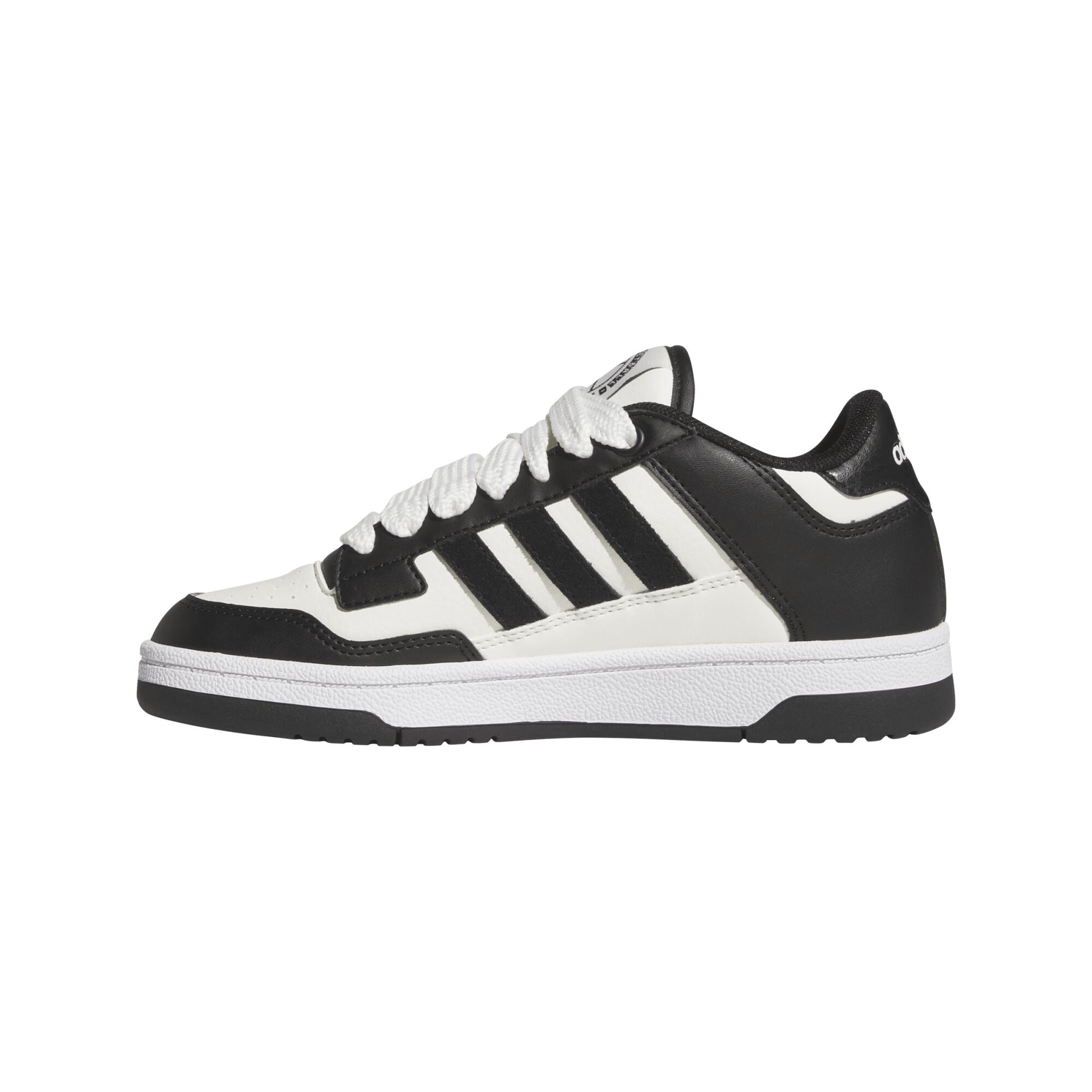 Scarpe da ginnastica ADIDAS bambino RAPID COURT LOW con lacci nere 10/15